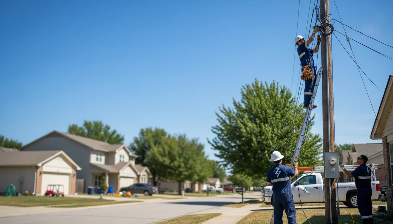 Residential electrician providing installation services in Rumsey, KY